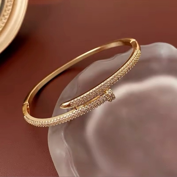 Just Un Clou Nail Crystal Bangle Bracelet - Picture 8 of 10